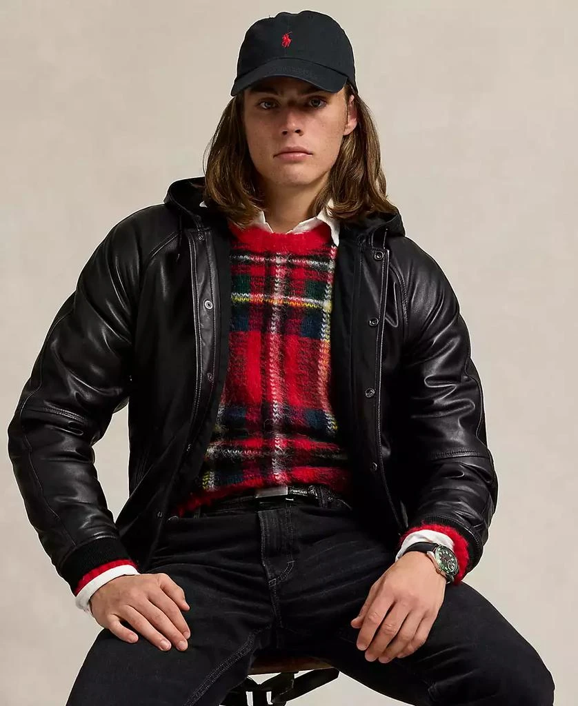 商品Ralph Lauren|Men's Leather Hooded Jacket,价格¥5956,第3张图片详细描述