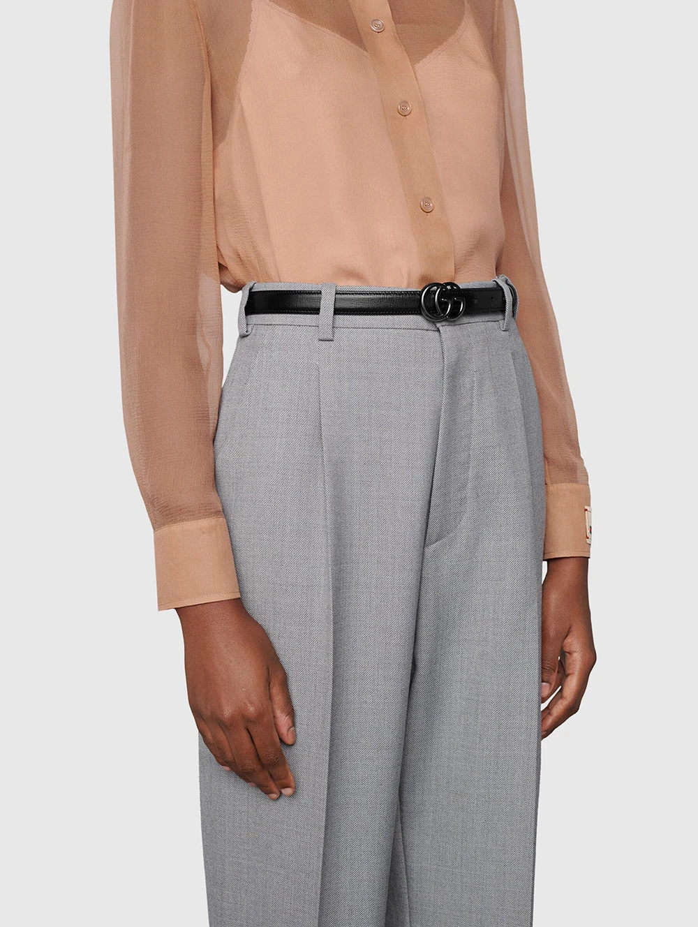 商品【商品预售7天】 Gucci|Gucci 女士腰带 40941718YXV1000 黑色,价格¥2275,第6张图片详细描述