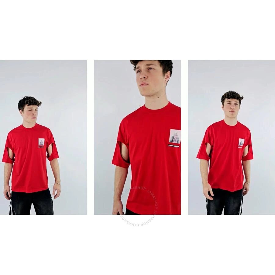 商品Burberry|Burberry Bright Red Gorilla Print Cotton T-shirt, Size X-Small,价格¥371,第1张图片