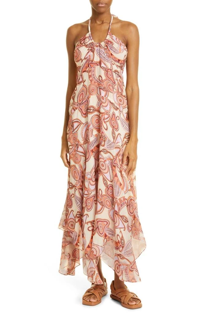 商品A.L.C.|Amina Handkerchief Hem Silk Maxi Dress,价格¥2282,第1张图片