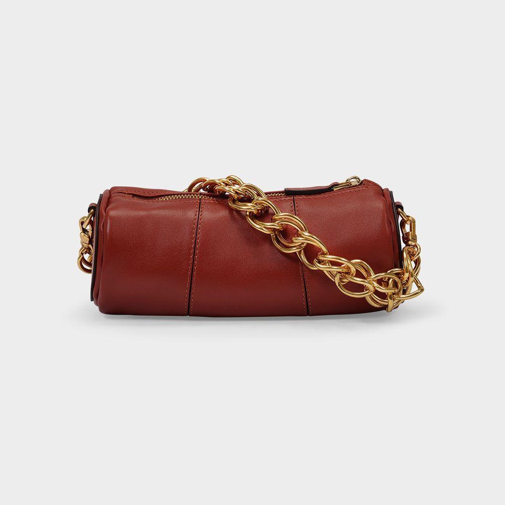 商品Manu Atelier|XX Mini Cylinder Shoulder Bag in Redbole Soft Leather,价格¥3380,第5张图片详细描述