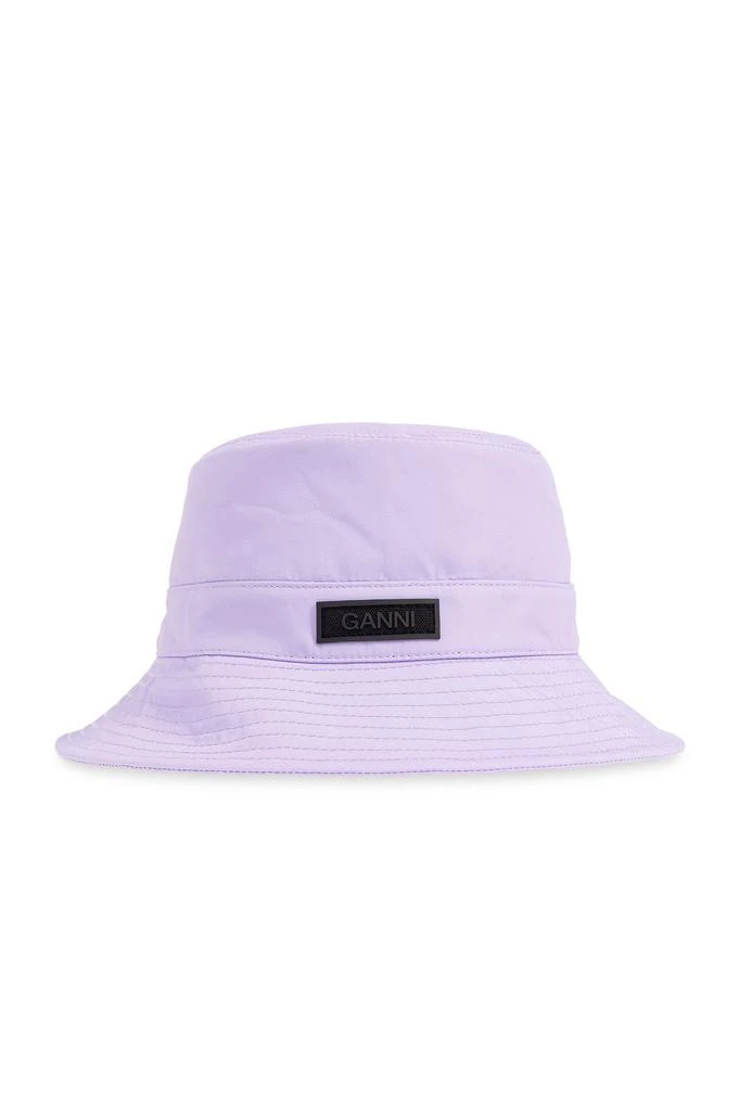 商品Ganni|Ganni Bucket Hat With Logo Patch,价格¥615,第1张图片