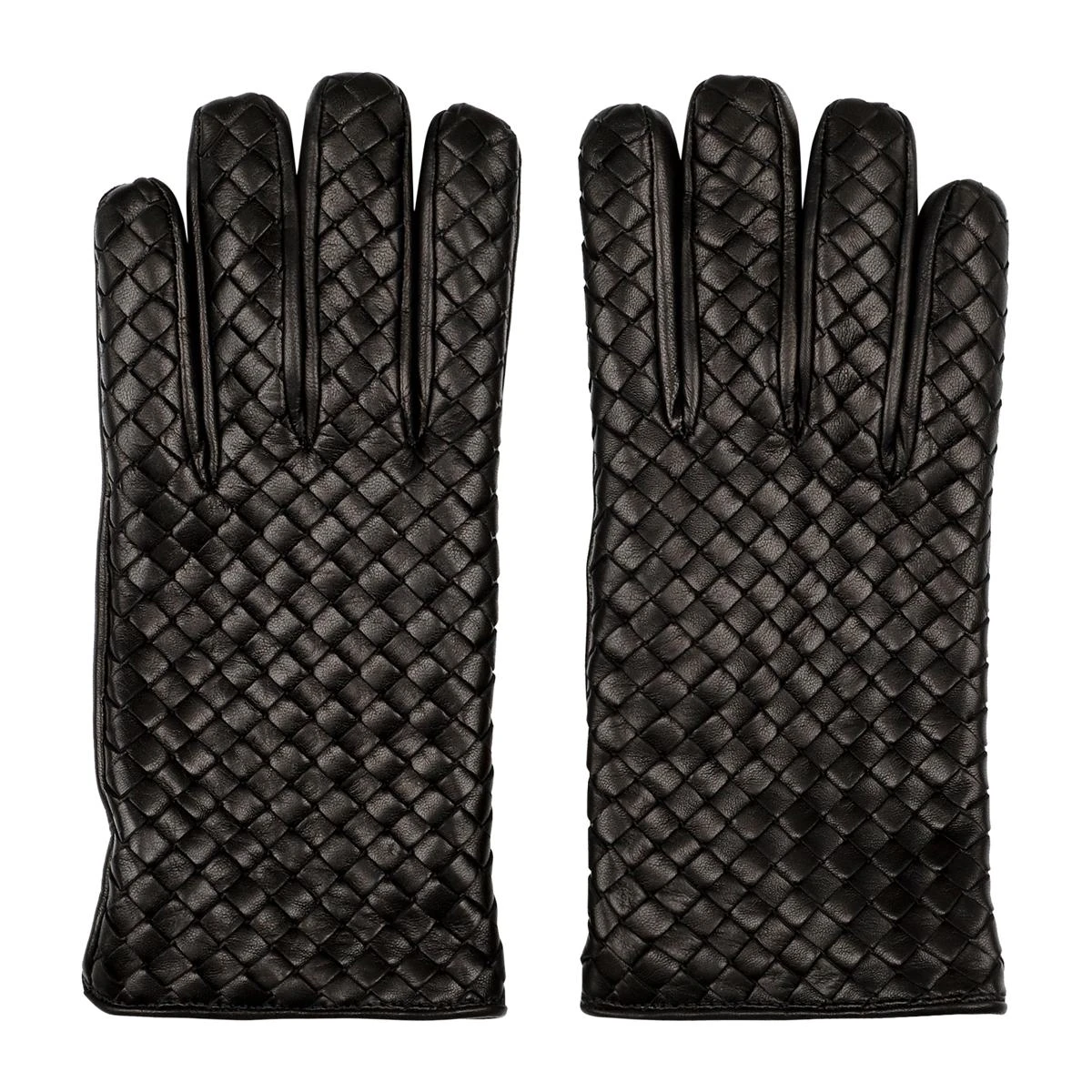 商品【商品预售7天】 Bottega Veneta|Bottega Veneta 男士手套 687260VZQO1-8 黑色,价格¥3769,第1张图片