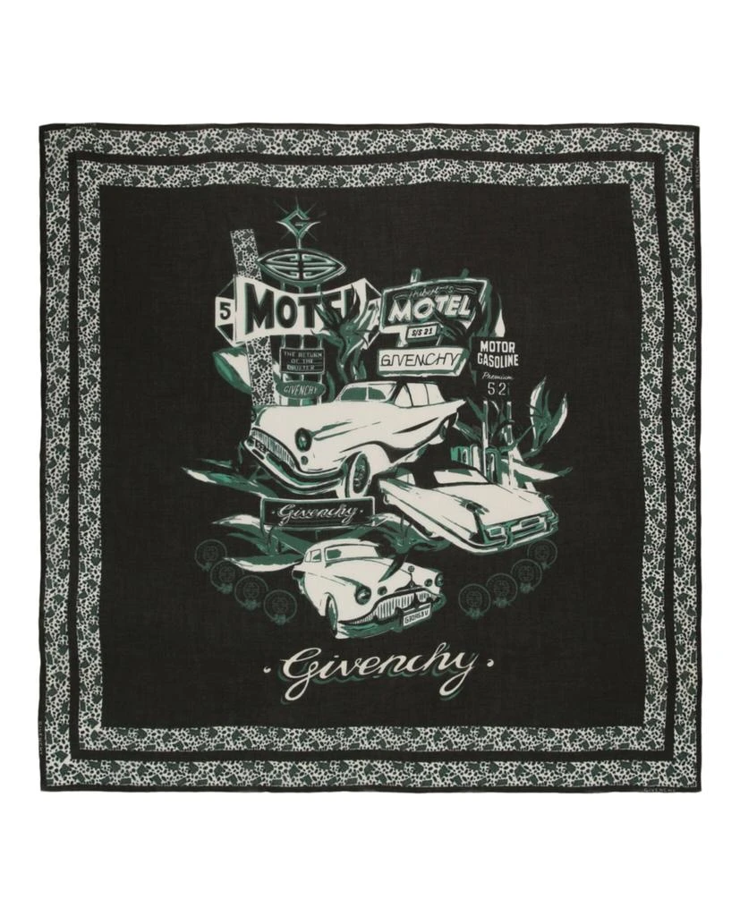 商品Givenchy|Motel Logo Print Silk Scarf,价格¥830,第1张图片
