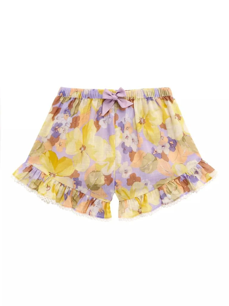 商品Zimmermann|Little Girl's & Girl's Pop Floral Frill Shorts,价格¥1237,第1张图片