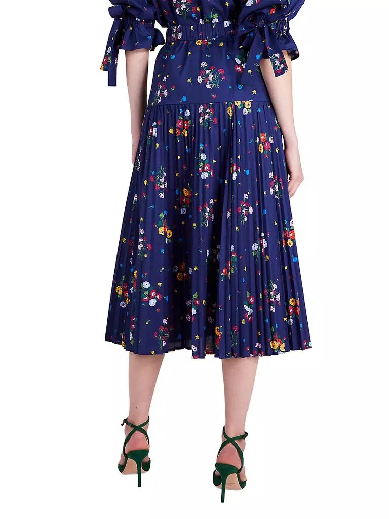 商品Kate Spade|Cluster Floral Pleated Midi Skirt,价格¥832,第4张图片详细描述