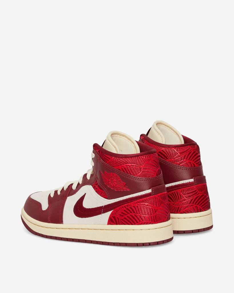 商品Jordan|WMNS Air Jordan 1 Mid SE 'Tiki Leaf' Sneakers Team Red,价格¥593,第5张图片详细描述