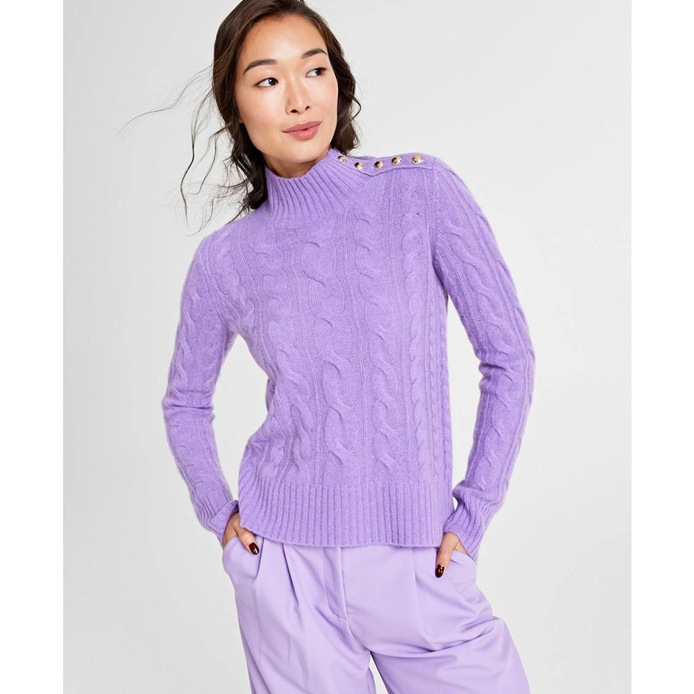 商品Charter Club|Women's 100% Cashmere Mock Neck Sweater, Created for Macy's,价格¥627,第1张图片