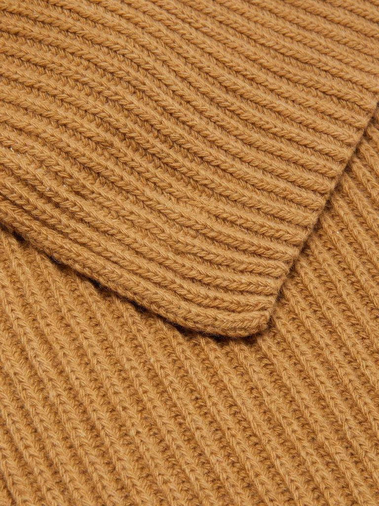 商品Ganni|Ribbed-knit recycled wool-blend scarf,价格¥417,第3张图片详细描述