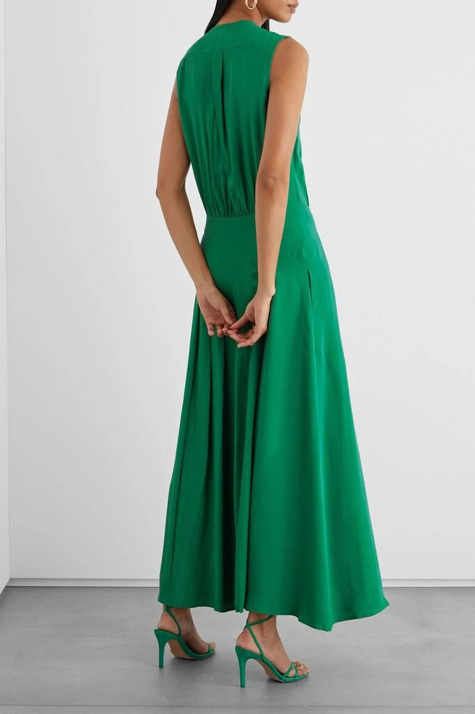 商品IRIS & INK|Constance pintucked crepe de chine maxi dress,价格¥1414,第3张图片详细描述