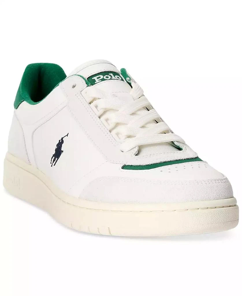 商品Ralph Lauren|Men's Court Sport Lace-Up Sneakers,价格¥506,第1张图片