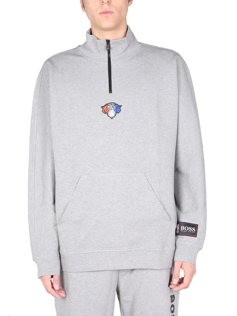 商品Hugo Boss|Boss Hugo Boss X NBA Front Zipped Sweatshirt,价格¥715,第1张图片