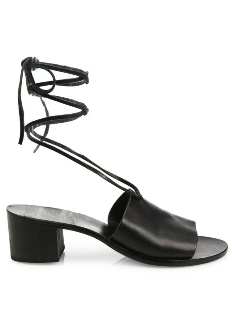 商品ANCIENT GREEK SANDALS|Christina Vachetta Leather Ankle-Wrap Sandals,价格¥788,第5张图片详细描述