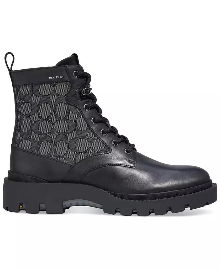 商品Coach|Men's CitySole Leather and Signature Jacquard Boot,价格¥1233,第3张图片详细描述