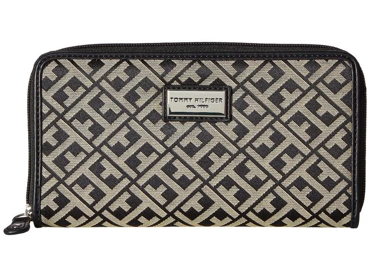 商品Tommy Hilfiger|Core Wallets Zip Around Signature,价格¥211,第1张图片