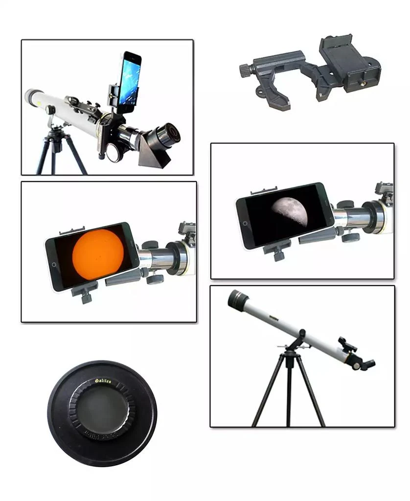 商品Cassini|800mm x 60mm Day and Night Telescope Kit Plus Smartphone Adapter and Solar Filter Cap,价格¥4059,第2张图片详细描述