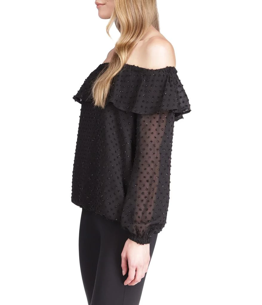 商品Michael Kors|Petite Clip Chiffon Off Shoulder Top,价格¥411,第3张图片详细描述