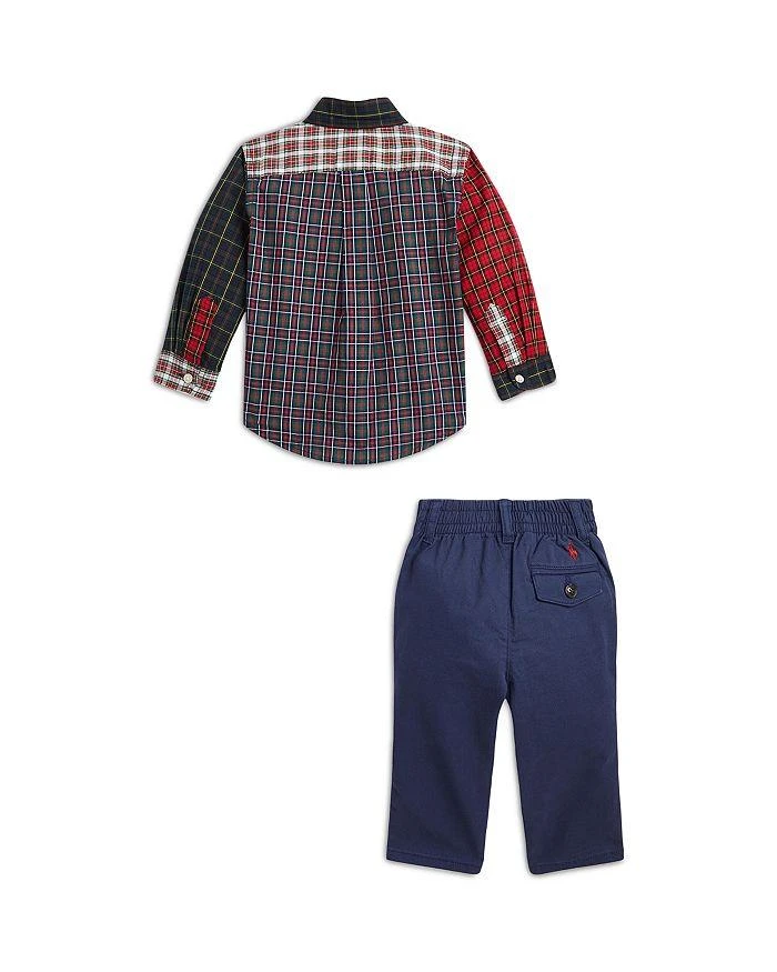 商品Ralph Lauren|Boys' Mixed Plaid Shirt & Chino Pants Set - Baby,价格¥171,第2张图片详细描述
