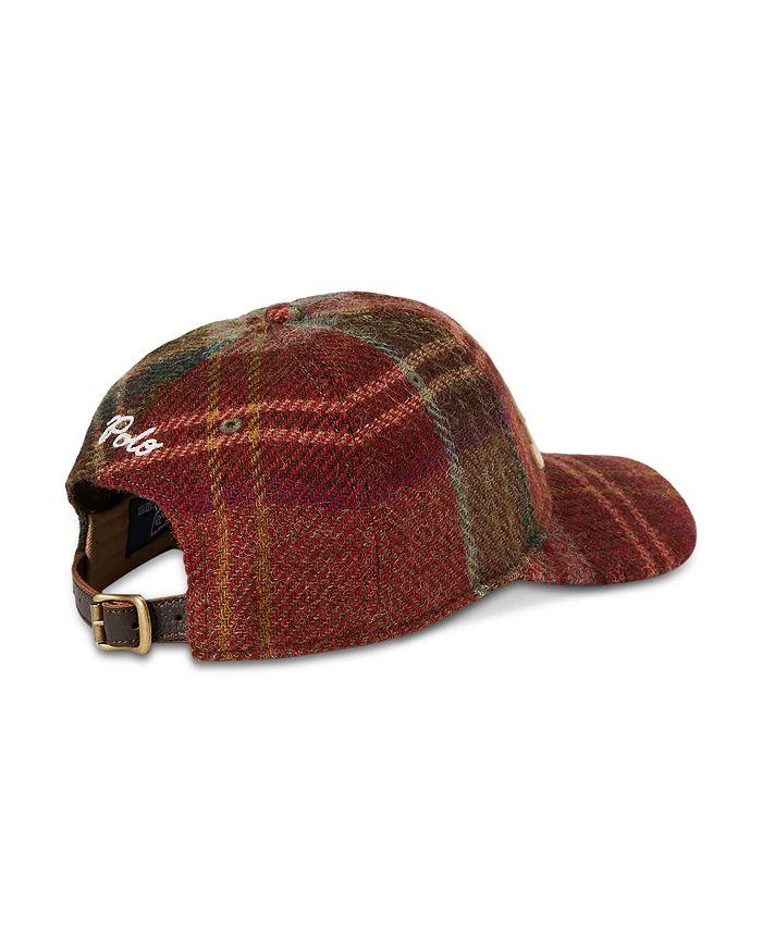 商品Ralph Lauren|Plaid Wool Tweed Ball Cap,价格¥554,第2张图片详细描述