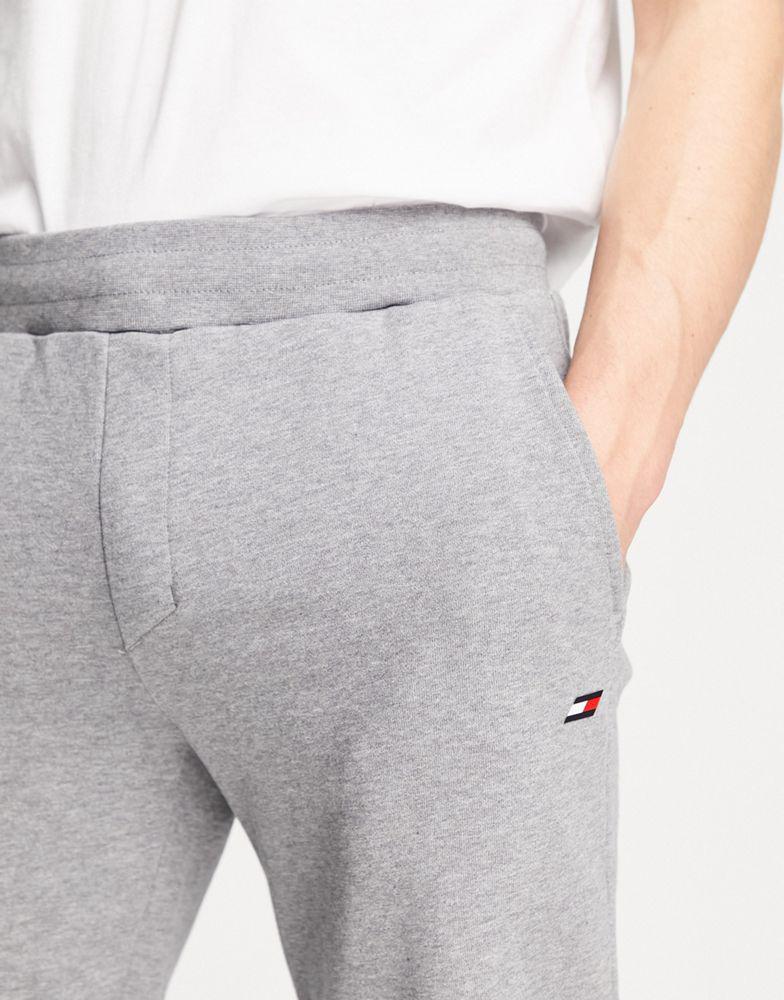 Tommy Hilfiger Performance essentials logo cuffed joggers in grey marl商品第4张图片规格展示