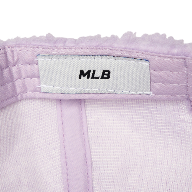 【Brilliant|包邮包税】MLB 羊羔绒 秋冬保暖 棒球帽 紫色 白LA大LOGO 3ACPFDI16-07LDL商品第6张图片规格展示