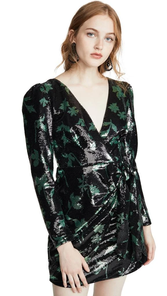 商品Self Portrait|Self Portrait Leaf Sequin Mini Dress,价格¥1464,第1张图片