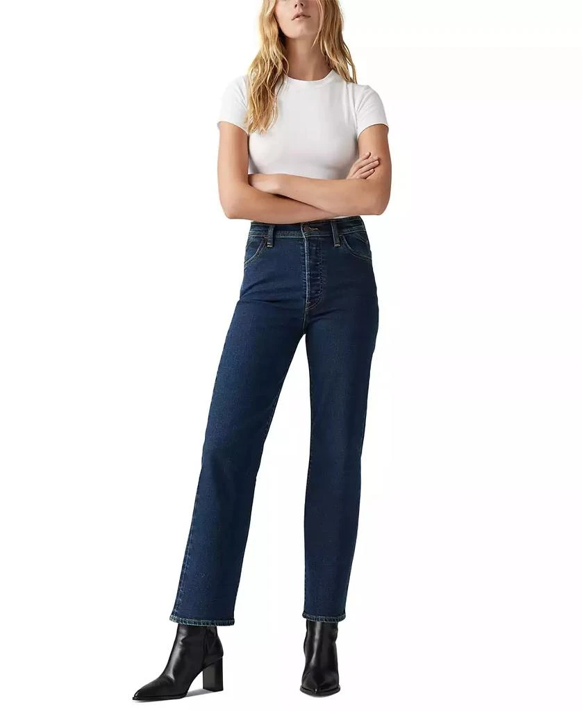 商品Levi's|Women's Ribcage High Rise Straight Ankle Jeans,价格¥76,第4张图片详细描述