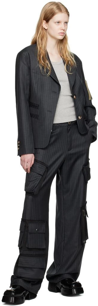 商品ANDERSSON BELL|Gray Pin Stripe Blazer,价格¥3010,第4张图片详细描述