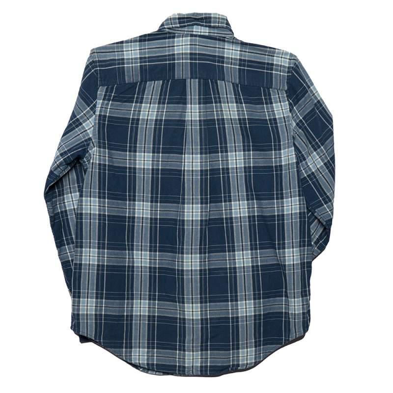 商品[二手商品] Ralph Lauren|Ralph Lauren Blue Checkered Cotton Button Front Shirt L,价格¥736,第4张图片详细描述