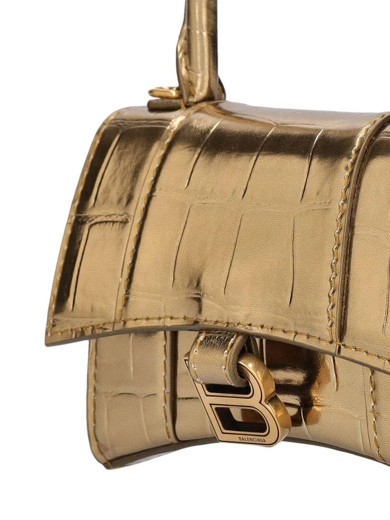 商品Balenciaga|Mini Hourglass Croc Embossed Leather Bag,价格¥11986,第4张图片详细描述