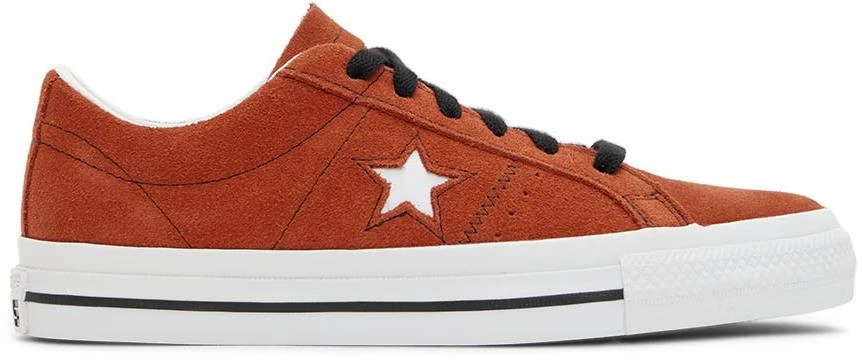 商品Converse|Orange Suede One Star Pro Sneakers,价格¥262,第1张图片