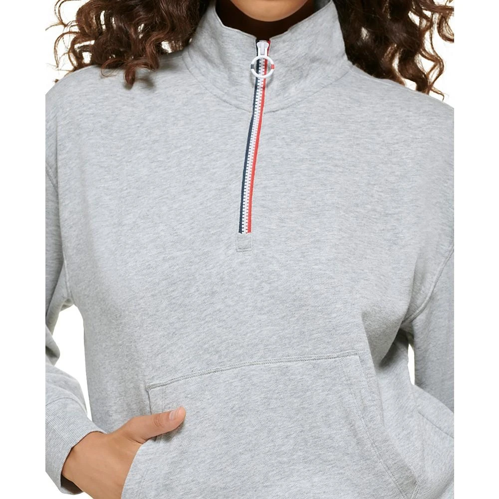 商品Tommy Hilfiger|Women's Quarter-Zip Mock-Neck Sweatshirt,价格¥224,第4张图片详细描述