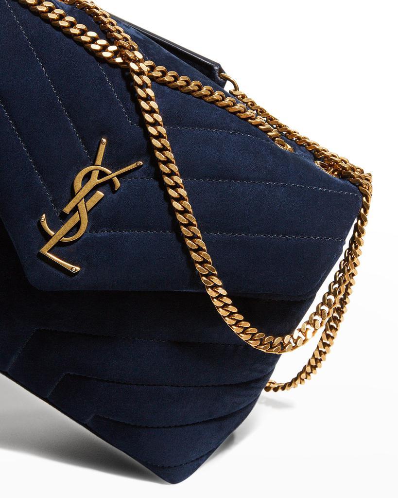 商品Yves Saint Laurent|Loulou Small Monogram YSL Suede V-Flap Shoulder Bag,价格¥23011,第7张图片详细描述