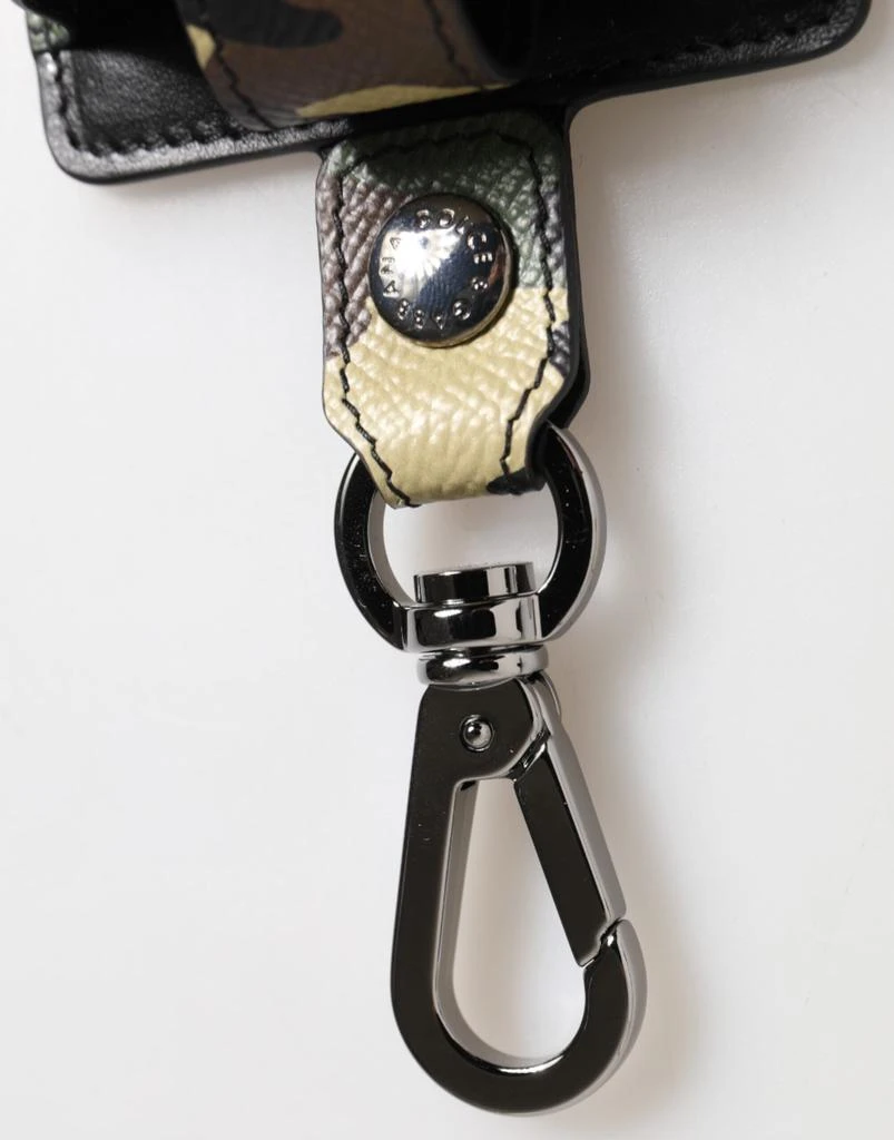 商品Dolce & Gabbana|Dolce & Gabbana Multicolor Camouflage Leather Metal Accessory  Airpods Case,价格¥1625,第2张图片详细描述