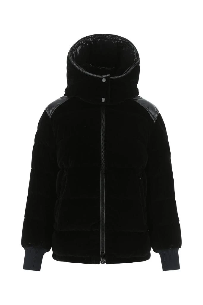 商品Moncler|Black velvet Labas down jacket Nd Moncler Donna,价格¥14414,第1张图片