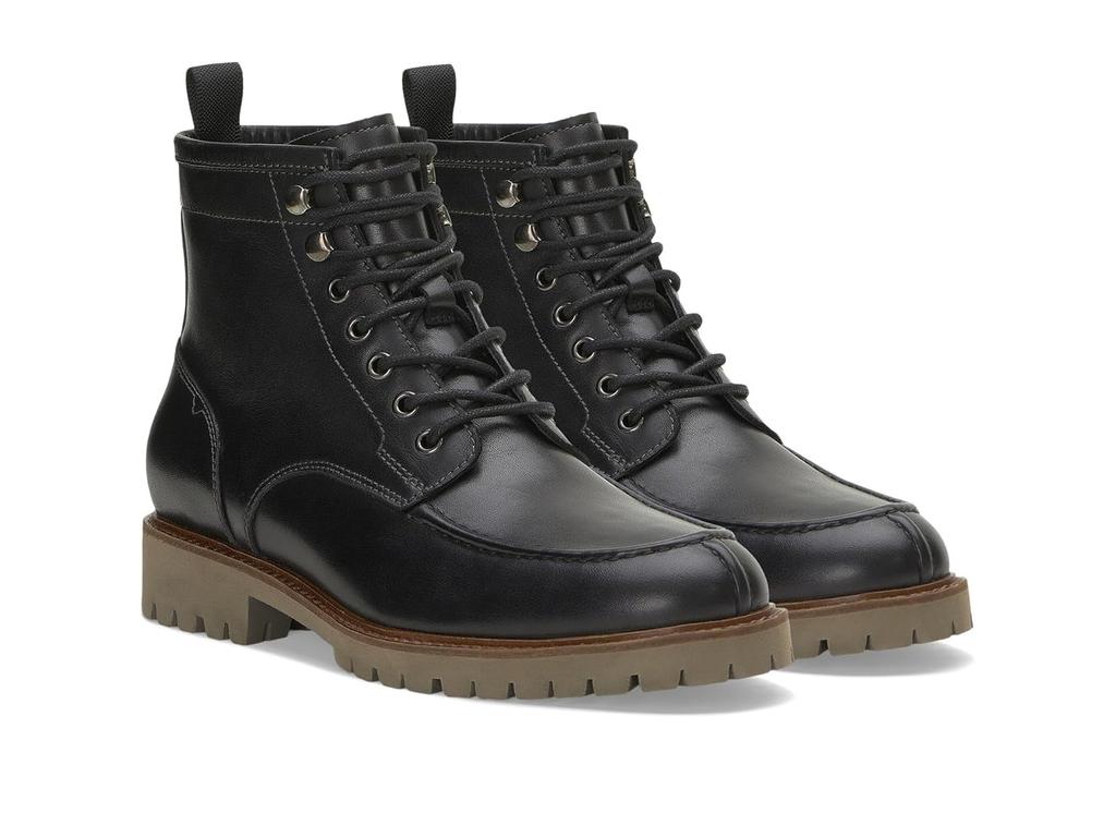Botins impermeáveis em pele preta Kameil para homem JOBB959 image 2