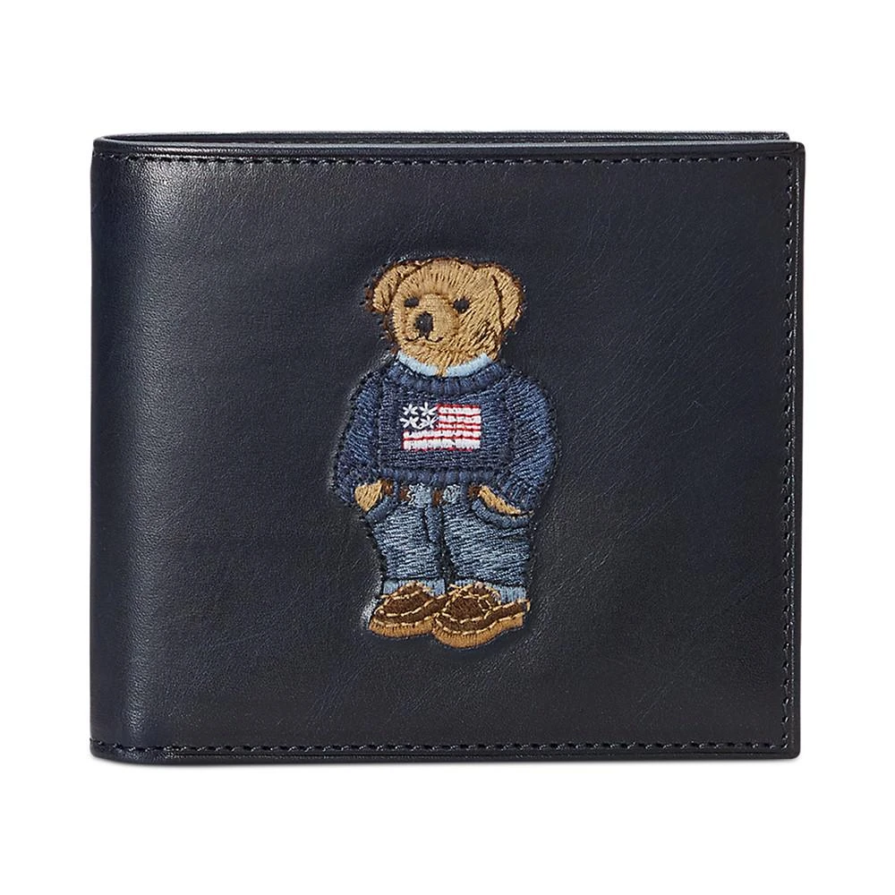 商品Ralph Lauren|Men's Polo Bear Leather Billfold Wallet,价格¥1097,第1张图片