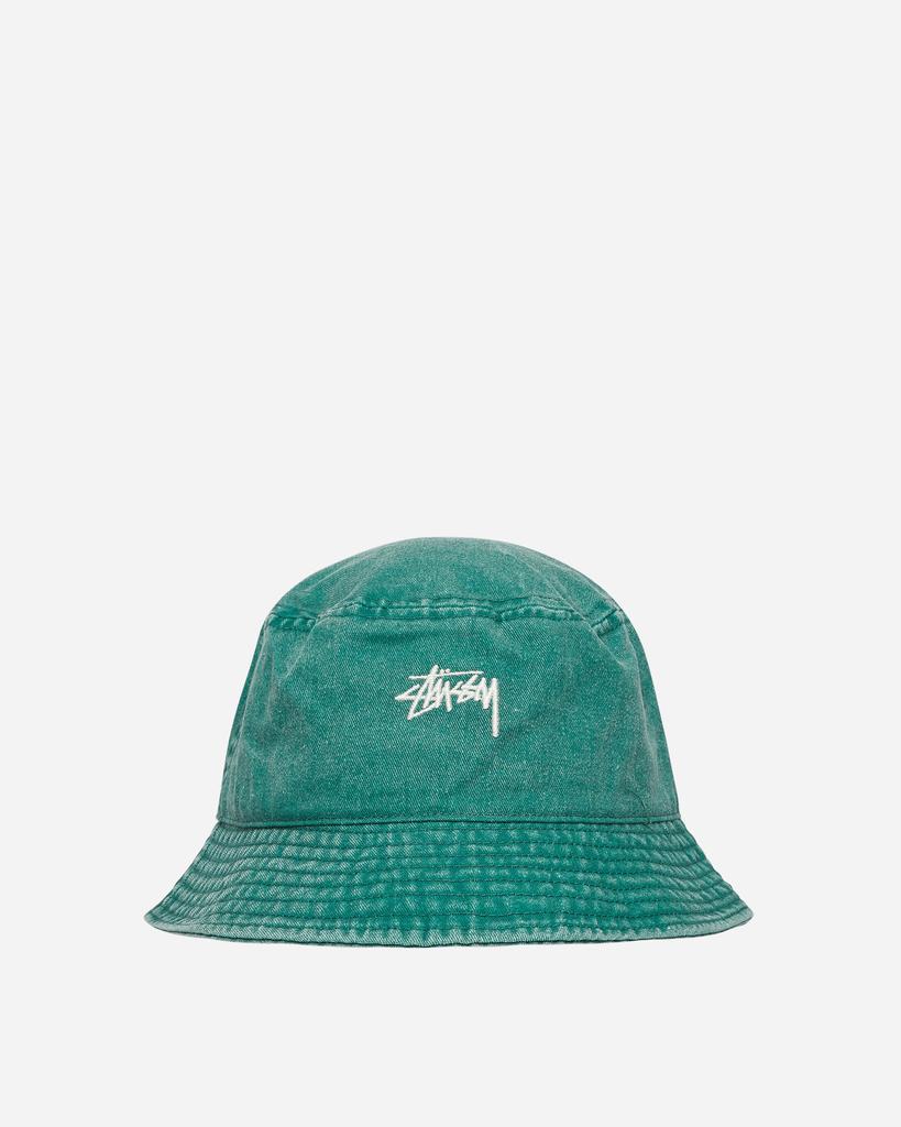 Washed Stock Bucket Hat Green商品第1张图片规格展示