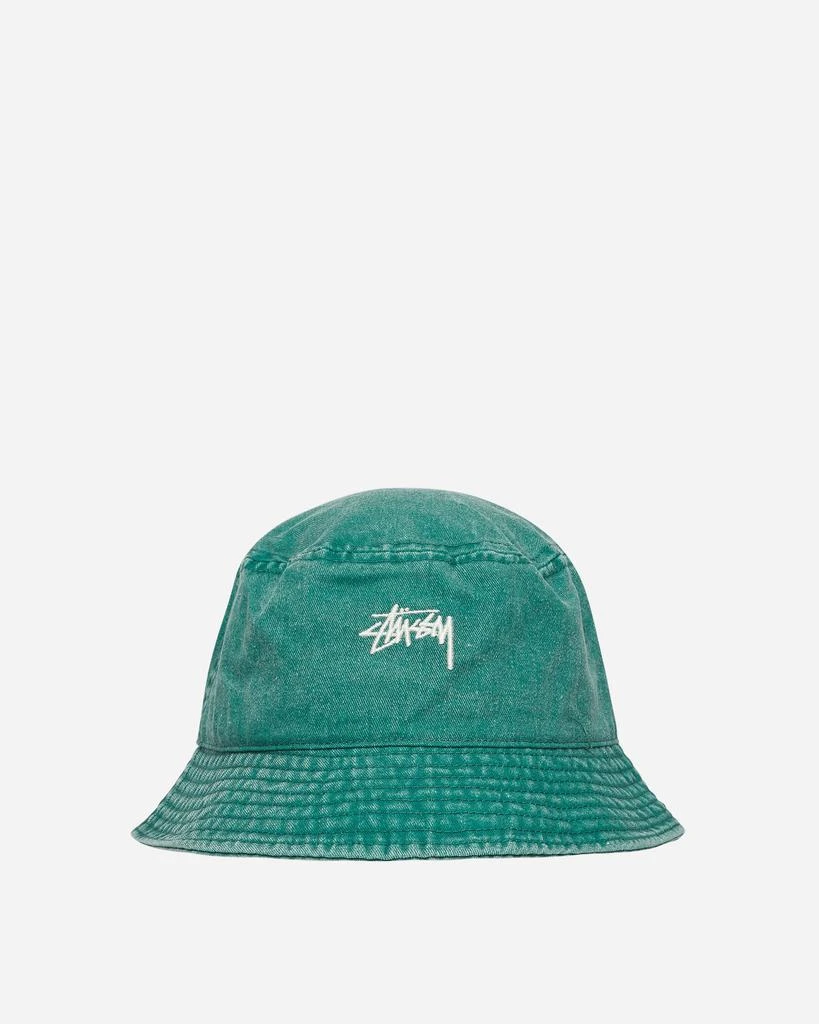 商品STUSSY|Washed Stock Bucket Hat Green,价格¥332,第1张图片