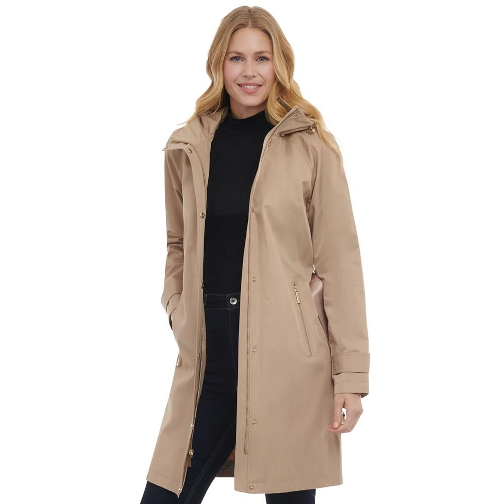 商品Michael Kors|Petite Belted Hooded Trench Coat,价格¥1786,第3张图片详细描述
