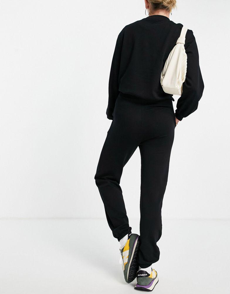 商品ASOS|ASOS DESIGN Hourglass tracksuit slim sweat / jogger in black,价格¥161,第5张图片详细描述