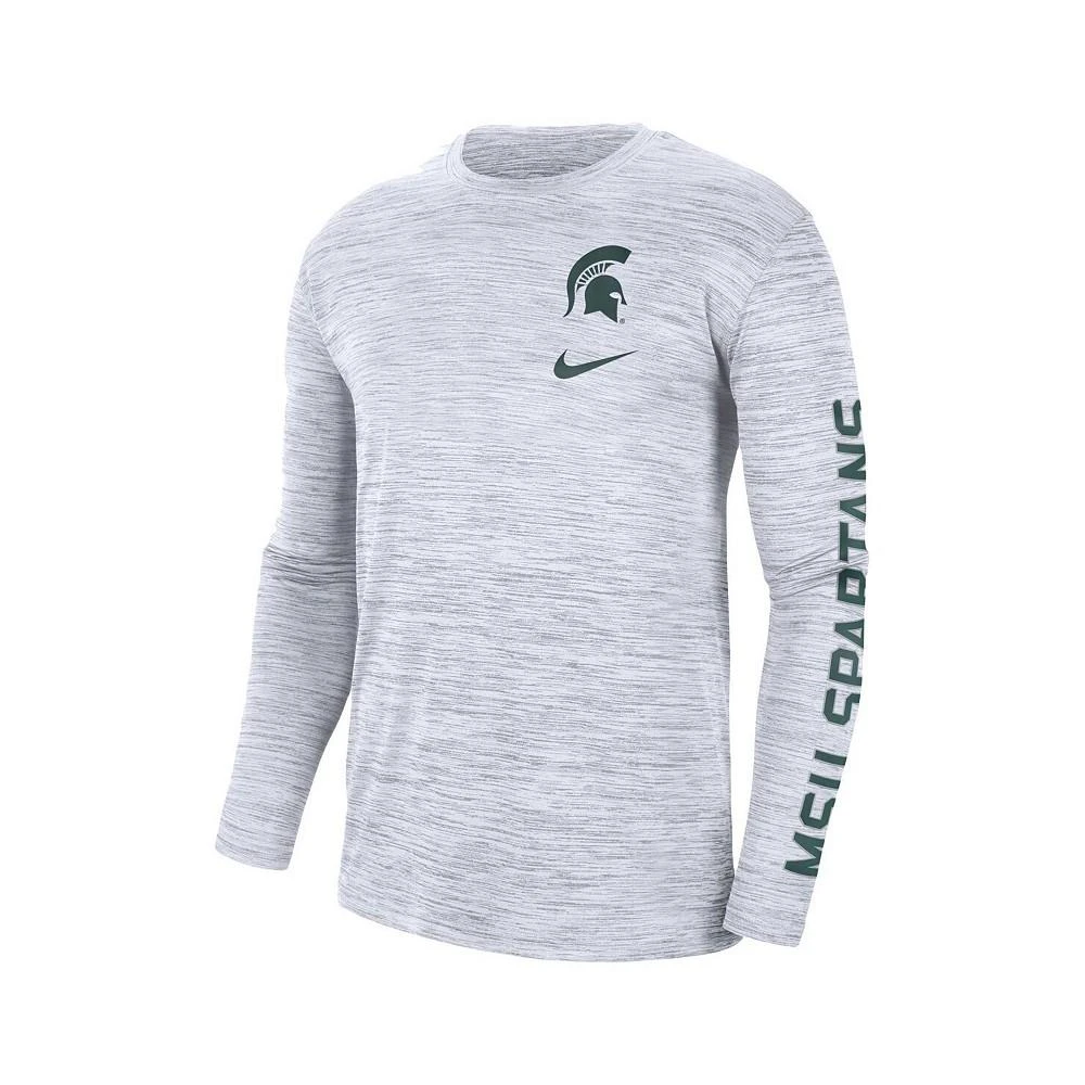 商品NIKE|Men's White Michigan State Spartans Velocity Legend Team Performance Long Sleeve T-shirt,价格¥302,第2张图片详细描述