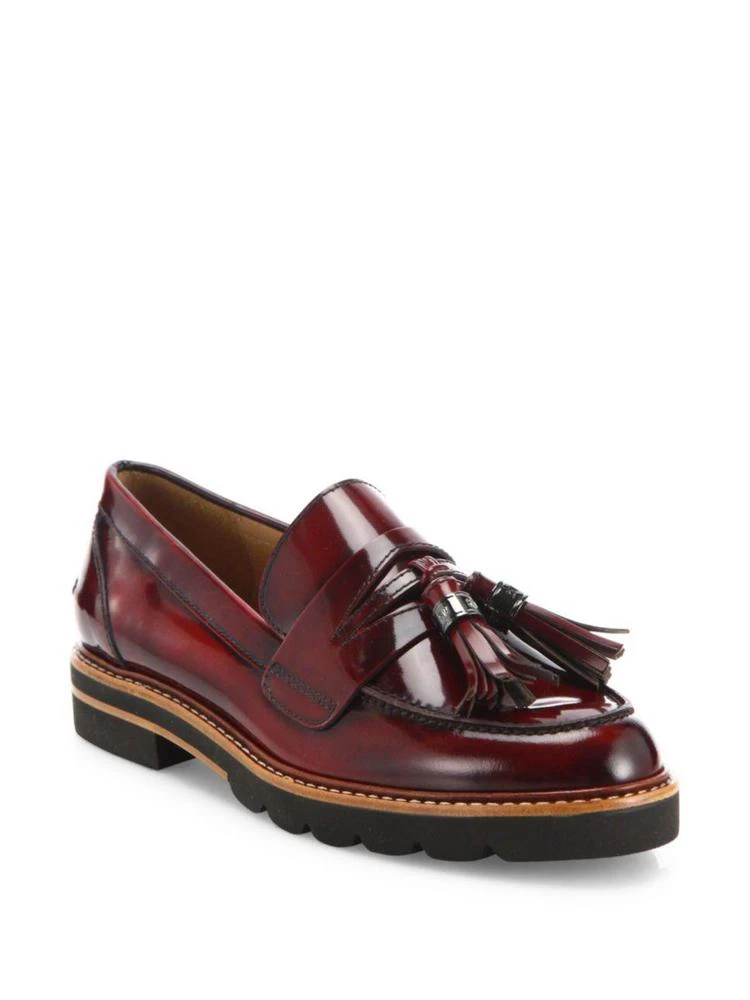 商品Stuart Weitzman|Manila Leather Loafers,价格¥3414,第1张图片