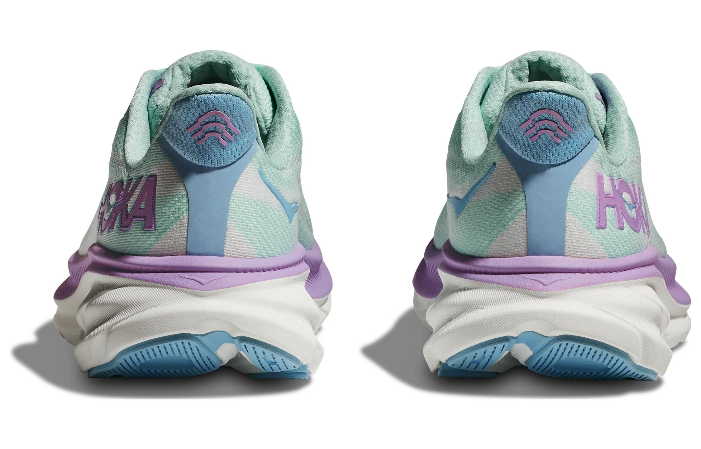 商品[国内直发] Hoka One One|Clifton 9 Wide 回弹缓震宽版 织物防滑耐磨 低帮跑步鞋 女款 蓝紫色 宽楦版,价格¥1852,第5张图片详细描述