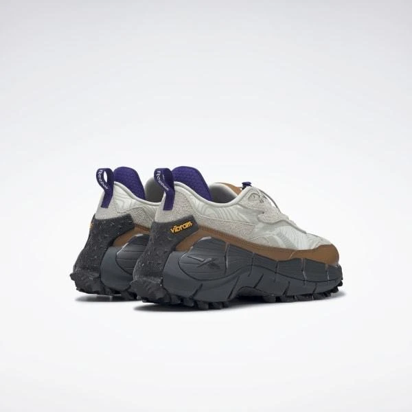 商品Reebok|Zig Kinetica 2.5 Edge 减震防滑耐磨 低帮跑步鞋 黑棕灰,价格¥1139,第4张图片详细描述