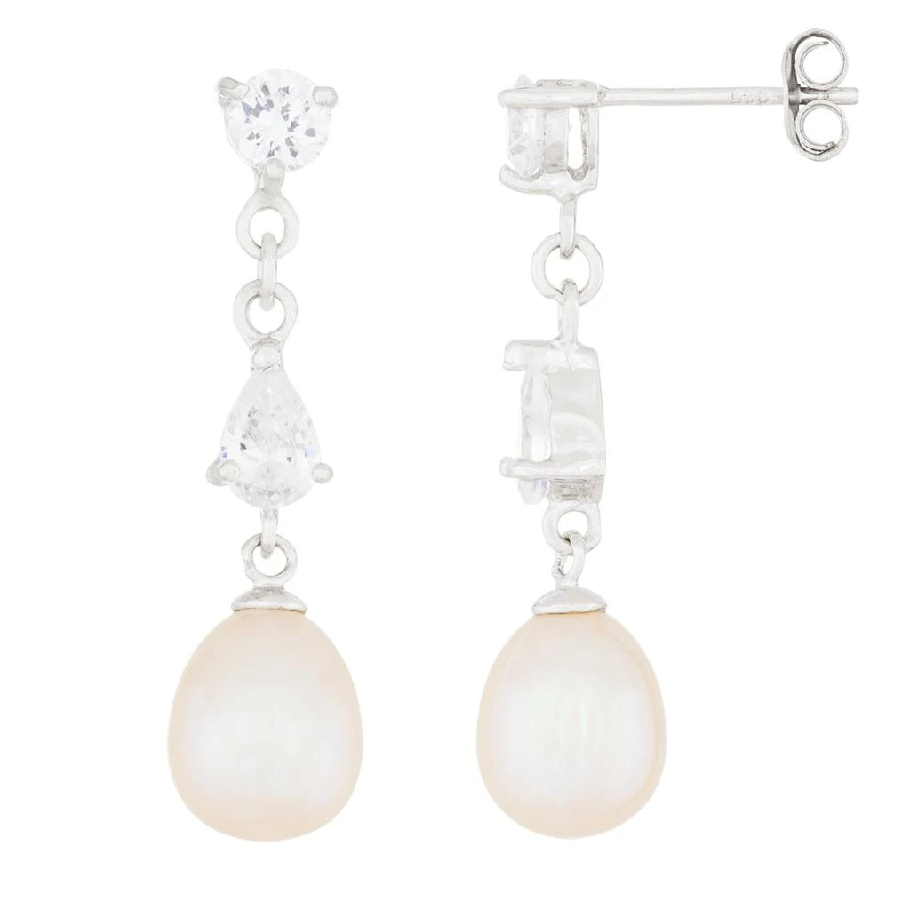 商品Splendid Pearls|Sterling Silver 7.5-8mm Freshwater Pearl Earrings,价格¥239,第1张图片