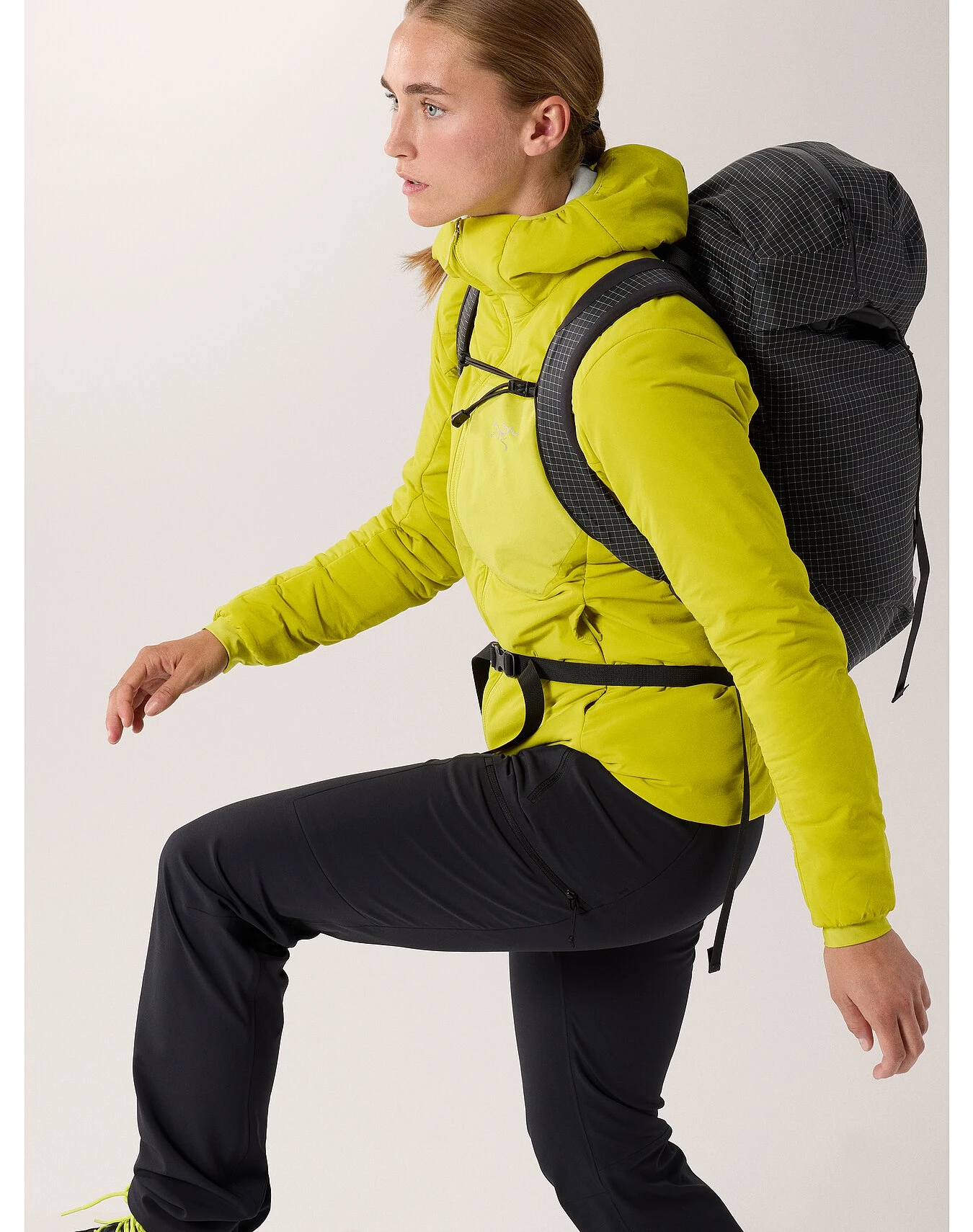 商品Arc'teryx|Arc'teryx 女士户外软壳衣 X000006560LAMPYRE 黄色,价格¥2744,第6张图片详细描述