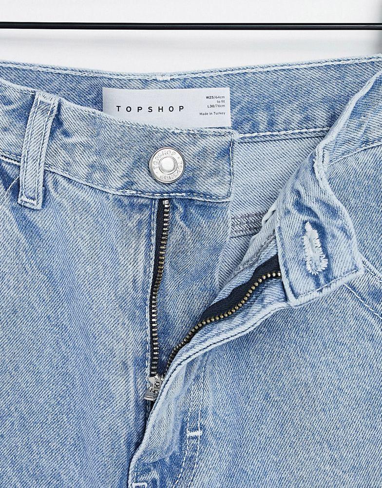 Topshop Carpenter jeans in bleach商品第3张图片规格展示