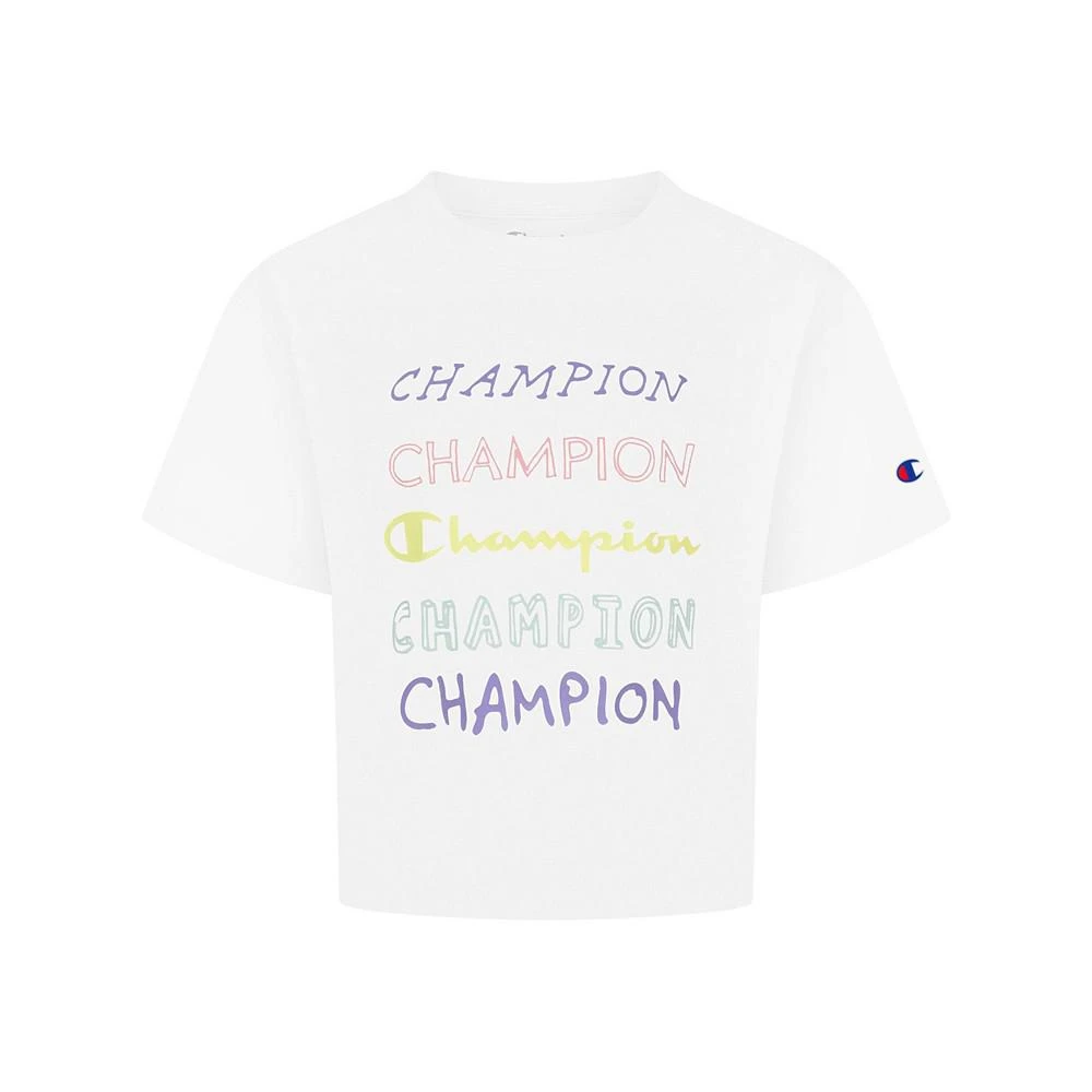 商品CHAMPION|Toddler Girls Boxy T-shirt and All Over Print Leggings, 2 Piece Set,价格¥81,第2张图片详细描述