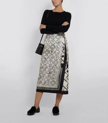 商品Max Mara|Silk Scarf Print Skirt,价格¥4691,第5张图片详细描述